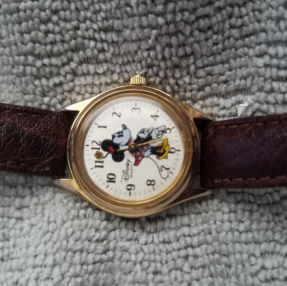 Disney Quartz Time Works Minnie Mouse Watch